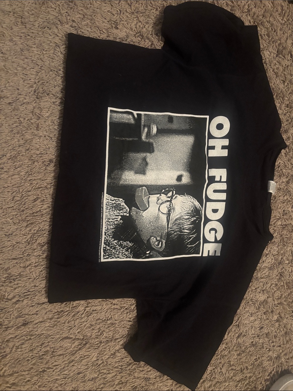 Oh Fudge Graphic Black Tee